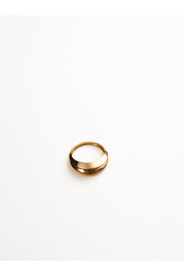 Alfie Groove Dome Ring - 14k Recycled Solid Gold, Alternate, color, 7