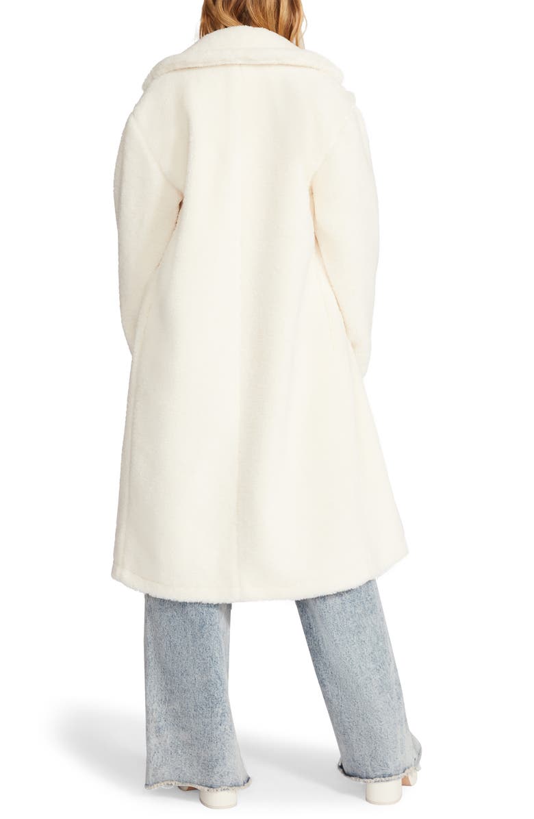 Steve Madden Saide Faux Fur Long Jacket, Alternate, color, 