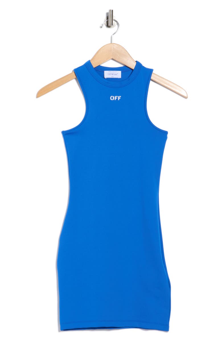 Off-White Sleek Rowing Dress, Alternate, color, 