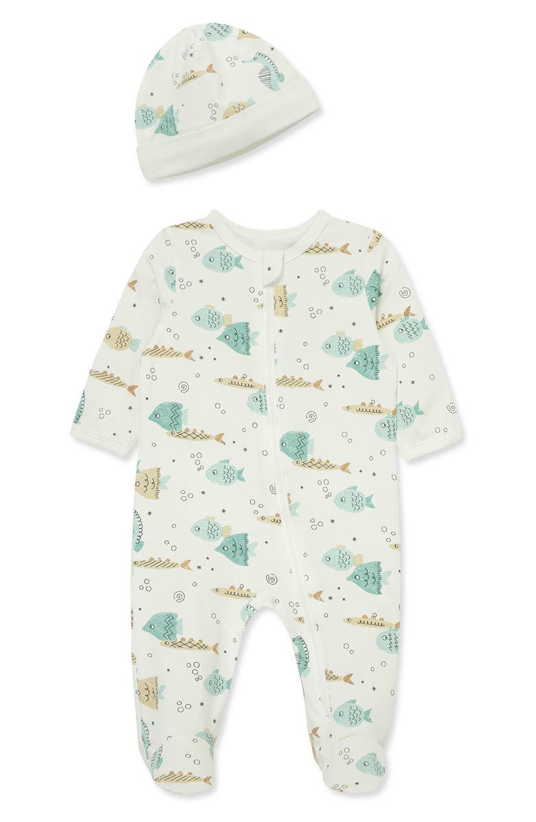 FOCUS Aquatic Footie & Hat Set, Main, color, 