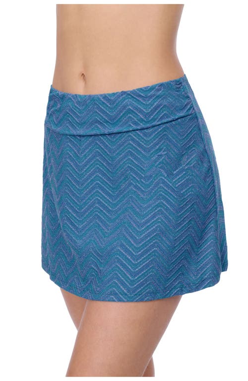 Profile By Gottex Blend Texture Skirt Pull-on Coverup In Jade
