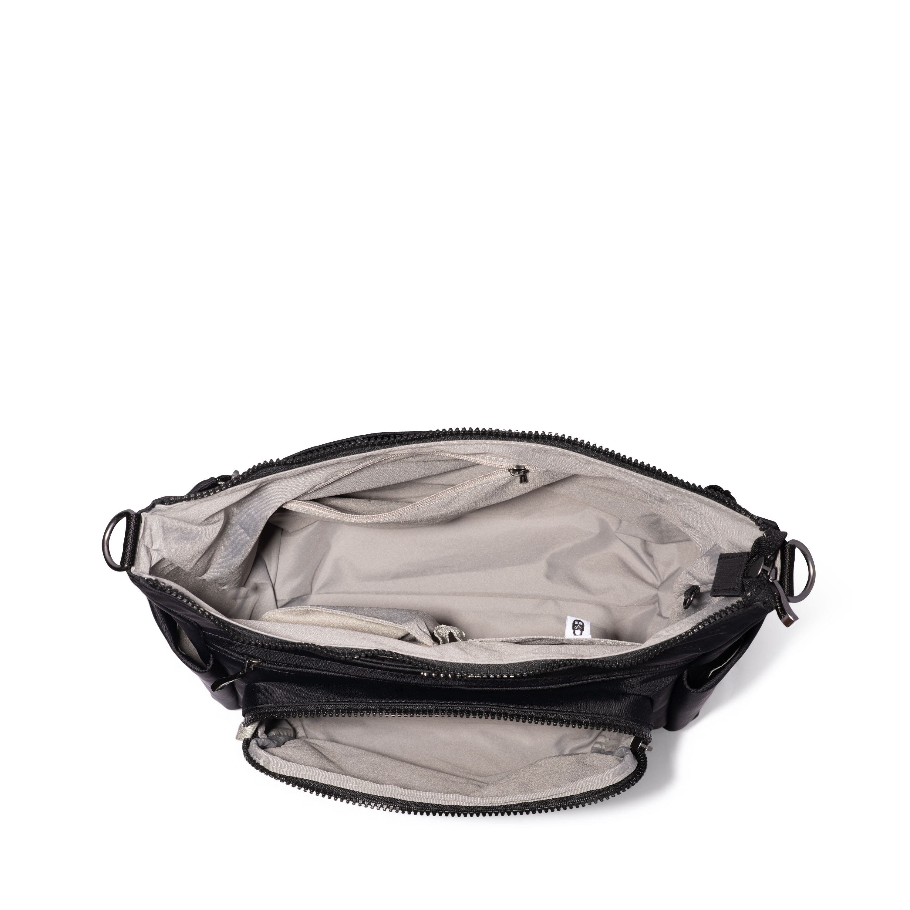 BAGGALLINI Nolita Convertible Hobo, Alternate, color, Black Twill