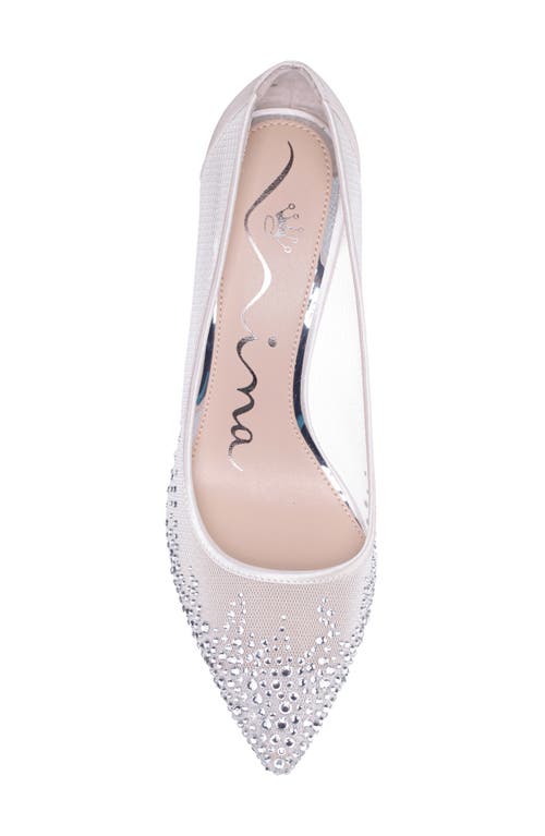 Nina Nalia Pointed Toe Pump In Ivory