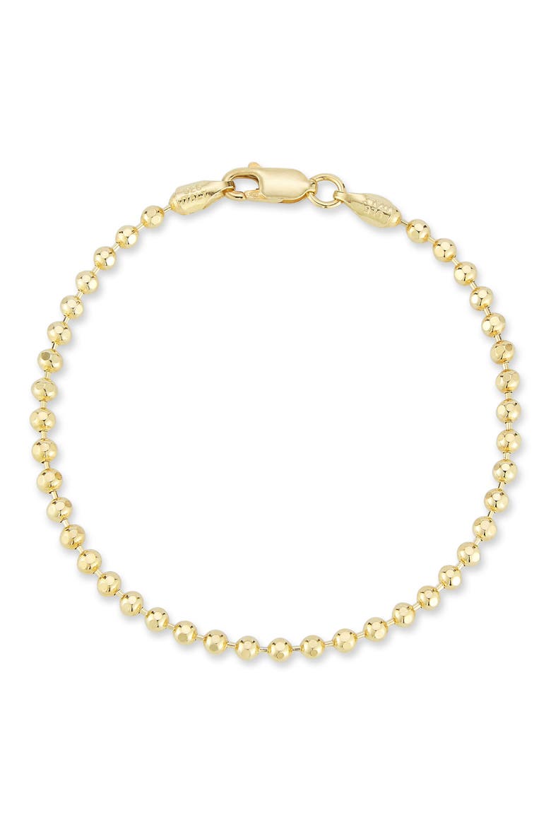 Ball Chain Bracelet, Main, color, GOLD