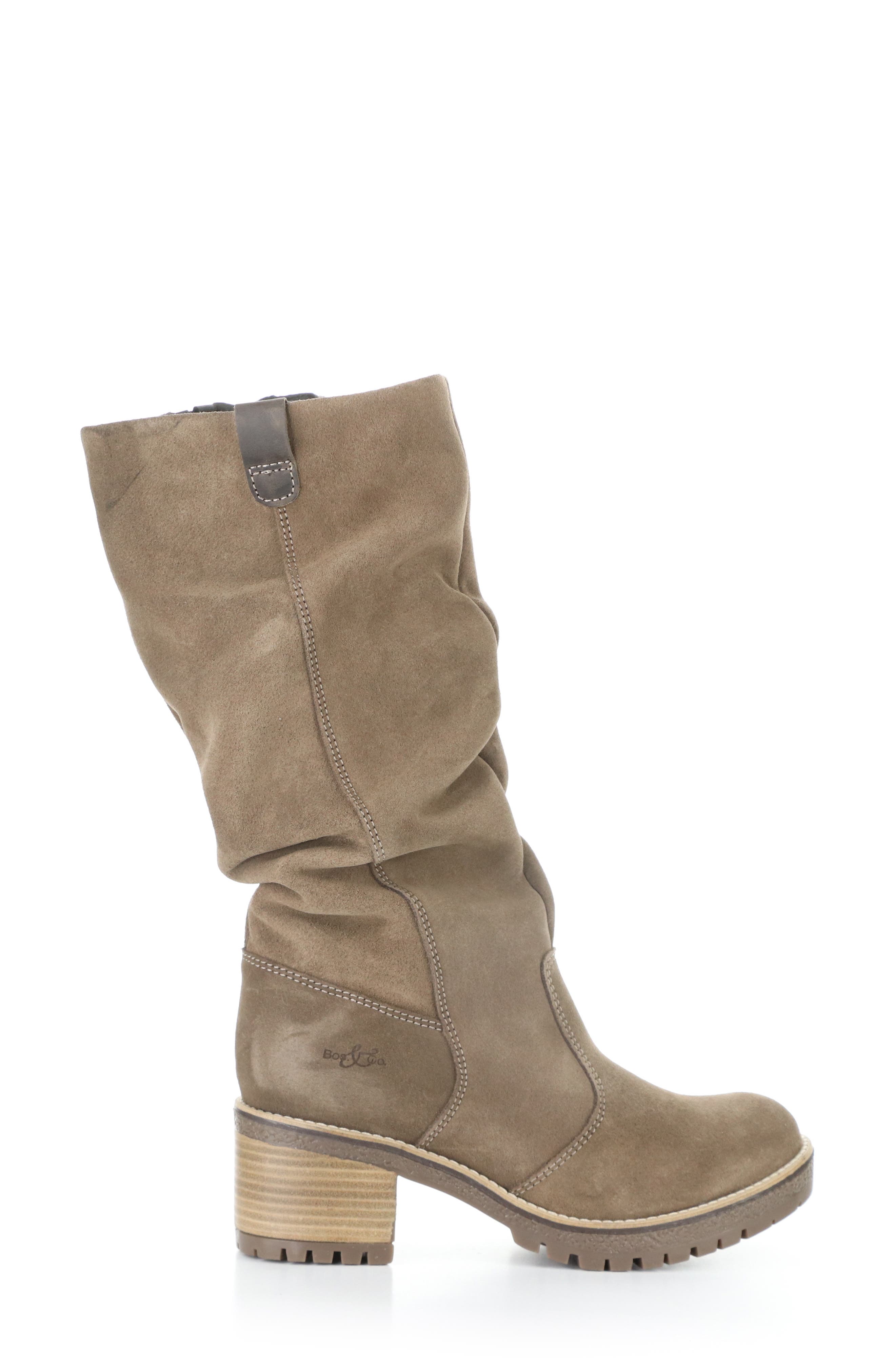 Mist Ruched Boot, Alternate, color, TAUPE/ DKBROWN SUEDE/ SADDLE