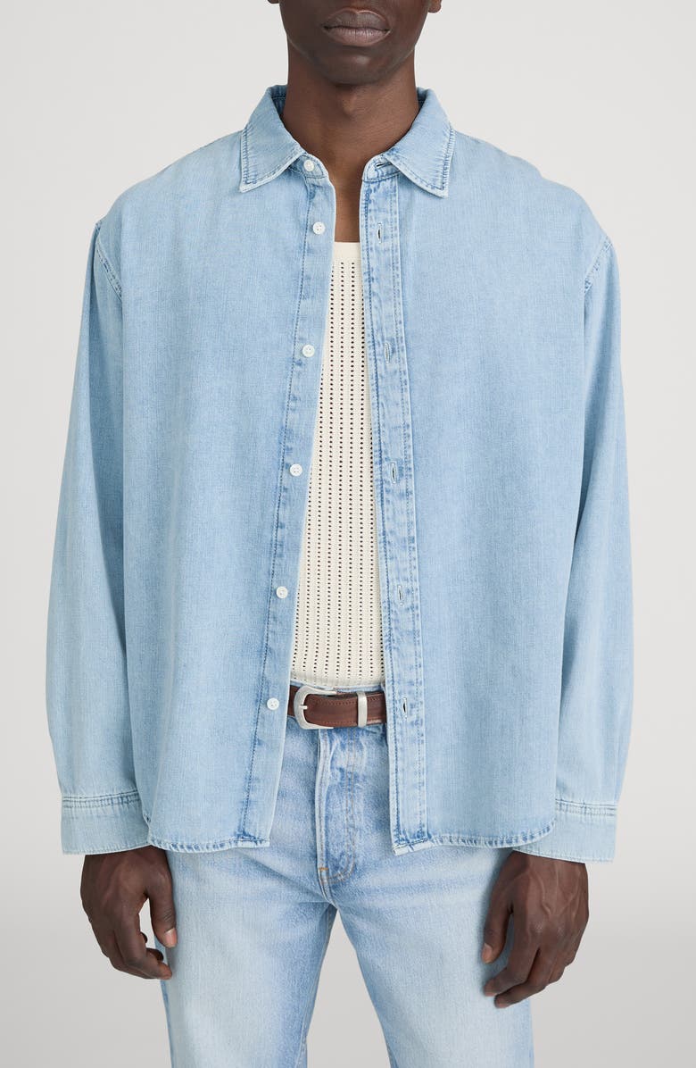 FRAME Classic Denim Button-Up Shirt, Main, color, 
