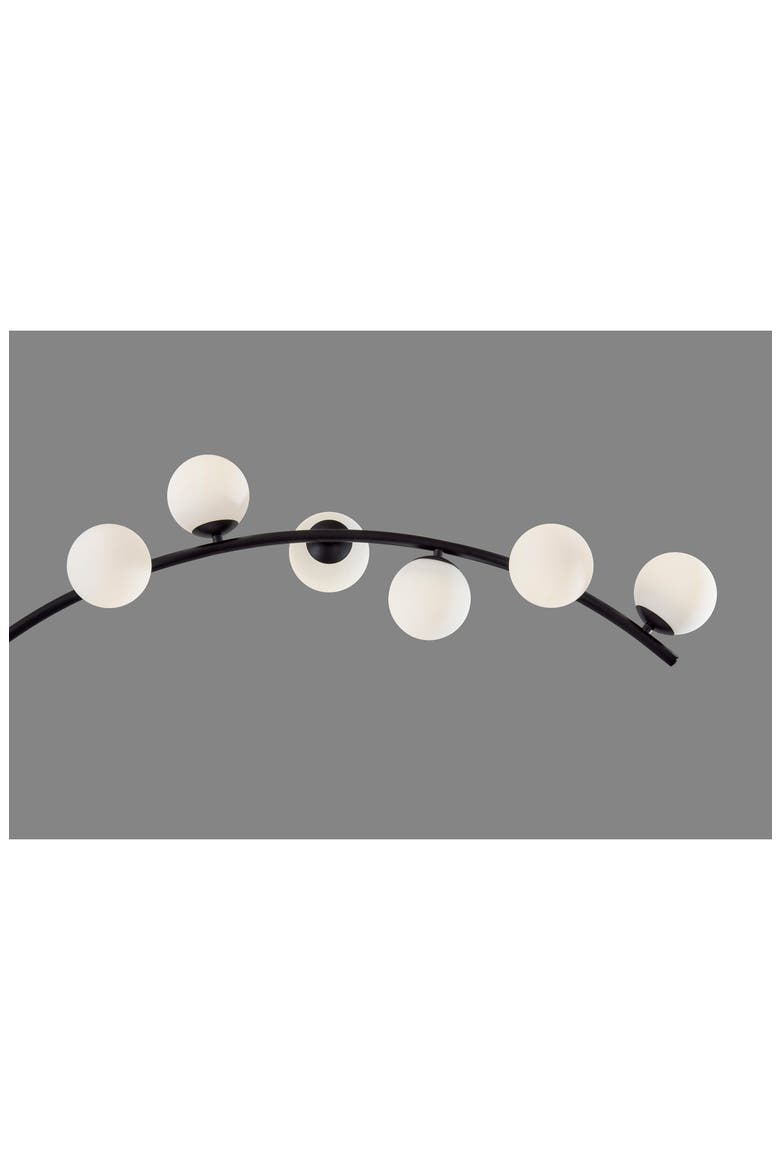 Ronan LED Arc Lamp, Alternate, color, BLACK