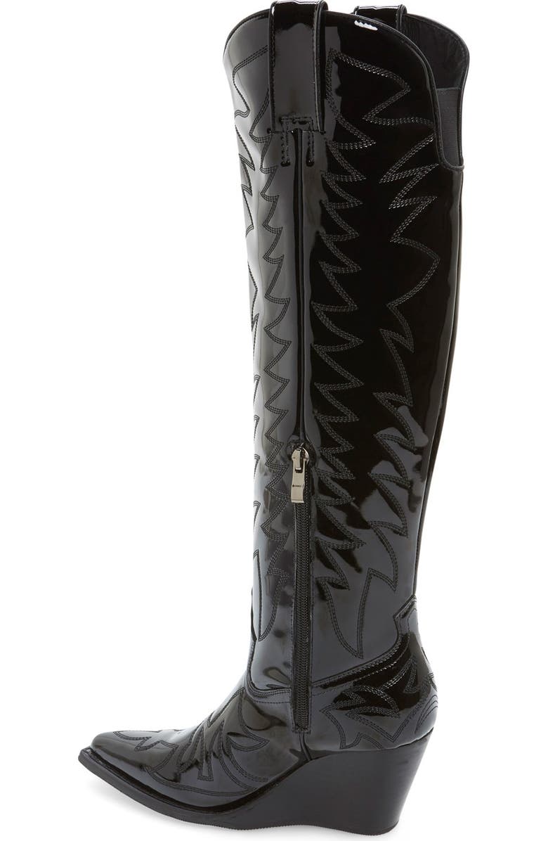 Jeffrey Campbell 'Bit Sky' Tall Wedge Western Boot, Alternate, color,