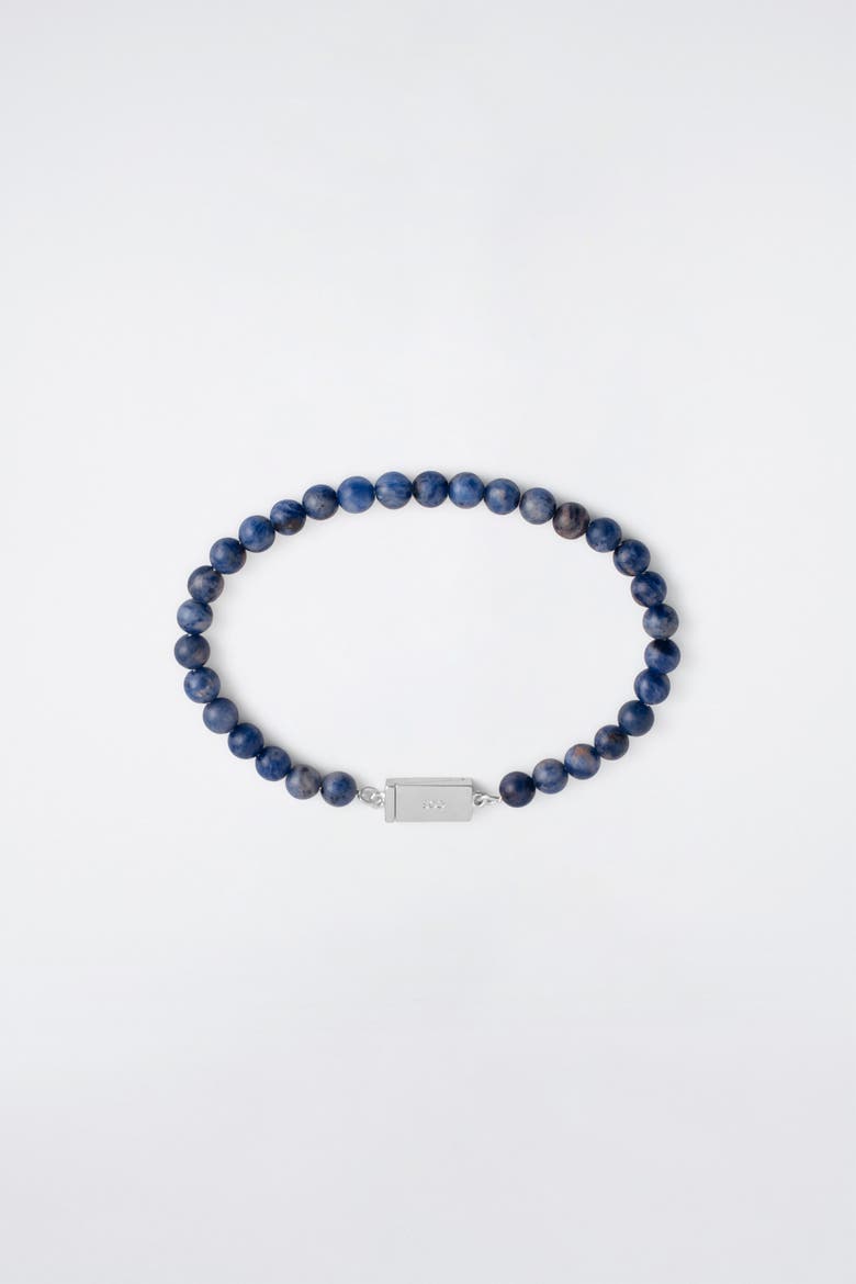 Beaded Stone Bracelet, Alternate, color, BLUE