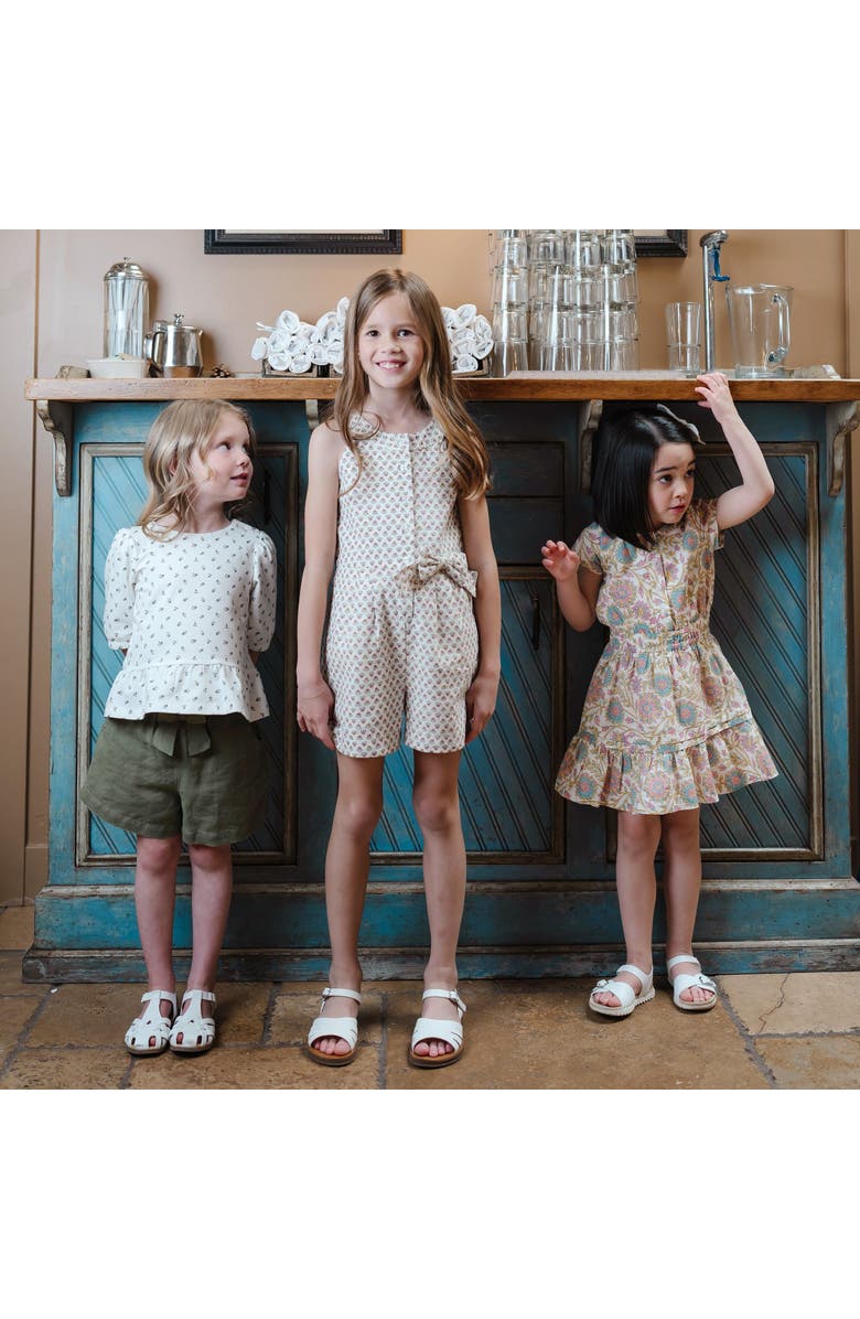 Hope & Henry Girls' Organic Knit Peplum Top, Kids, Alternate, color, 