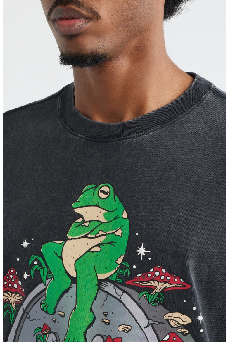 Smiley On the Slab Graphic Cotton T-Shirt, Alternate, color, BLACK