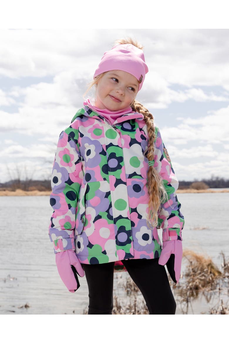 Mid-Season Flowers Jacket, Alternate, color, Black Floral Print