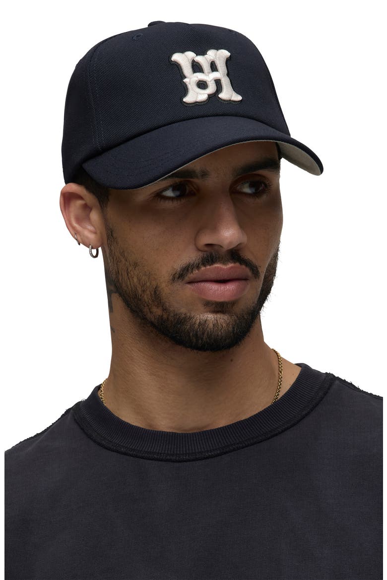 Embroidered Logo Baseball Cap, Alternate, color, JET BLACK