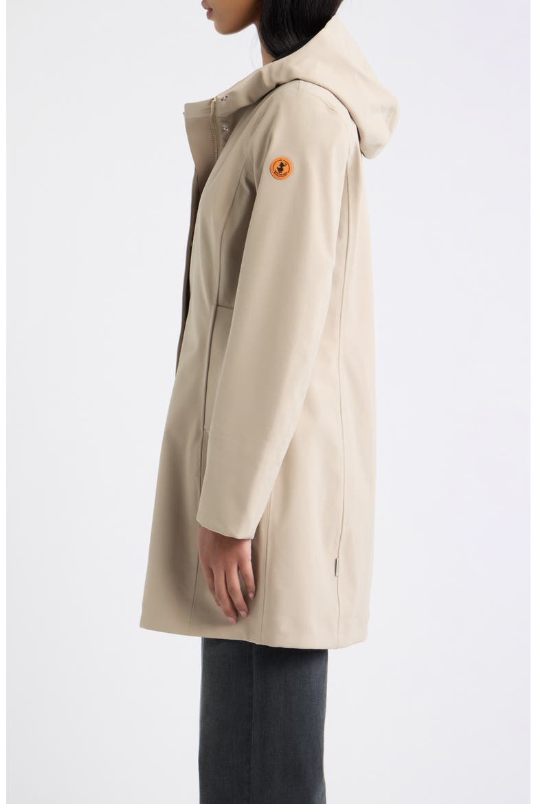 Clementine Hooded Raincoat, Alternate, color, STONE BEIGE