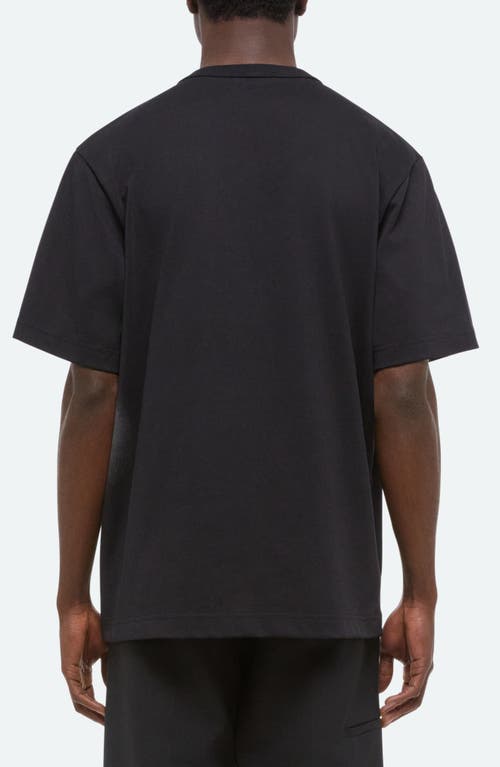 Helmut Lang Spray Paint Logo Short Sleeve T-shirt In Black
