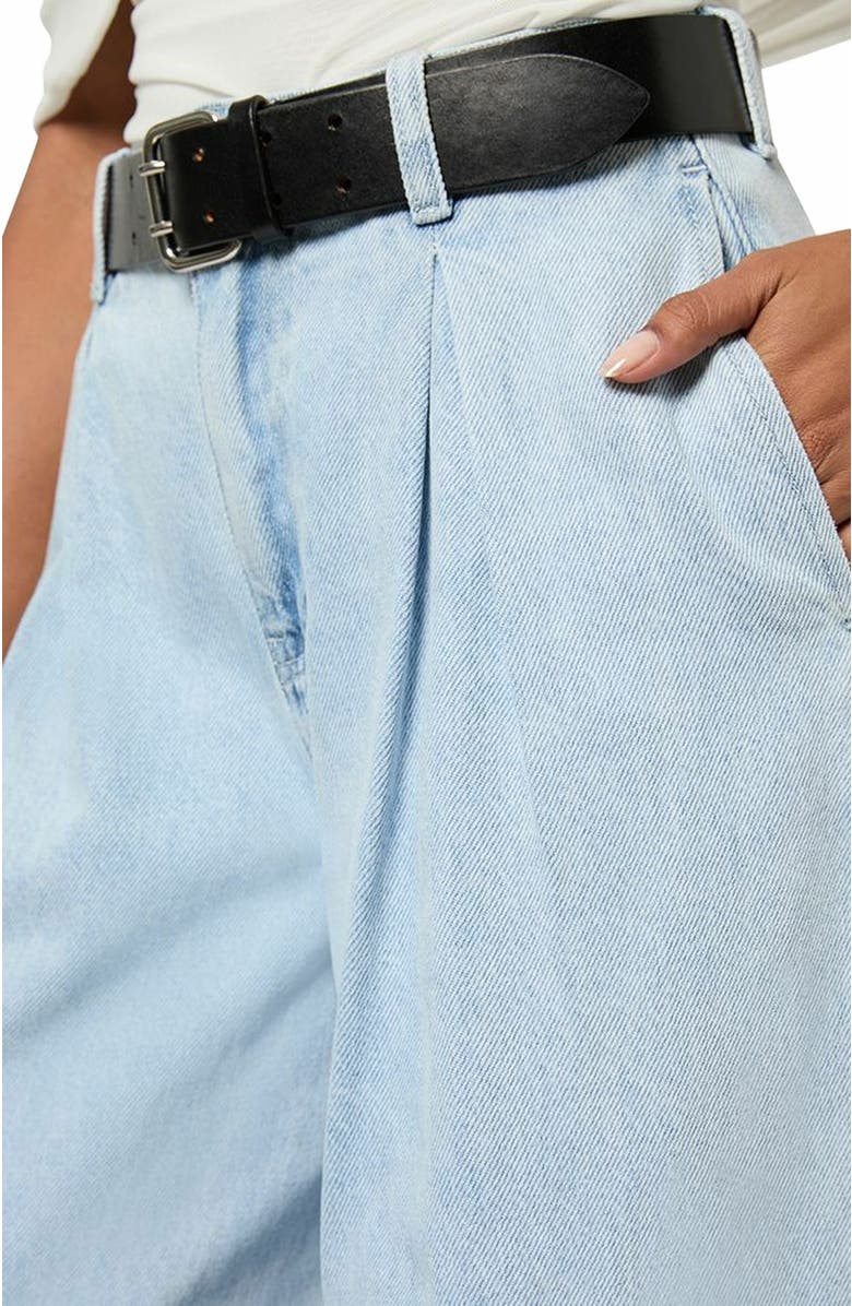 WeWoreWhat Pleated Wide Leg Jean, Alternate, color, 