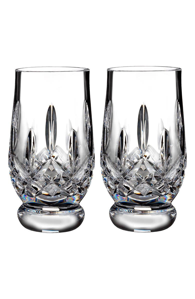 Waterford Lismore Connoisseur Set of 2 Lead Crystal Footed Tasting Tumblers, Main, color, Clear