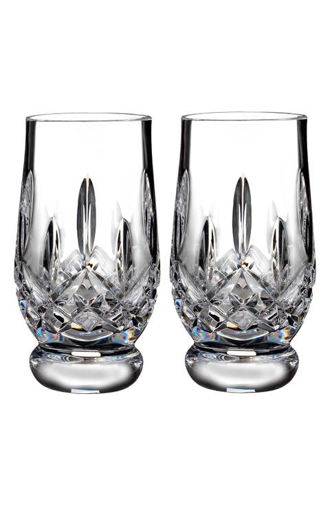 Lismore Connoisseur Set of 2 Lead Crystal Footed Tasting Tumblers