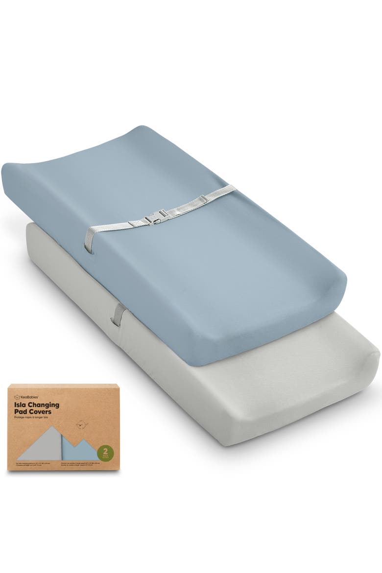 2-Pack Isla Changing Pad Covers, Main, color, Steel
