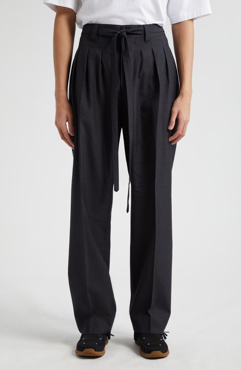 VISVIM Hakama Wool Blend Santome Pants, Main, color,