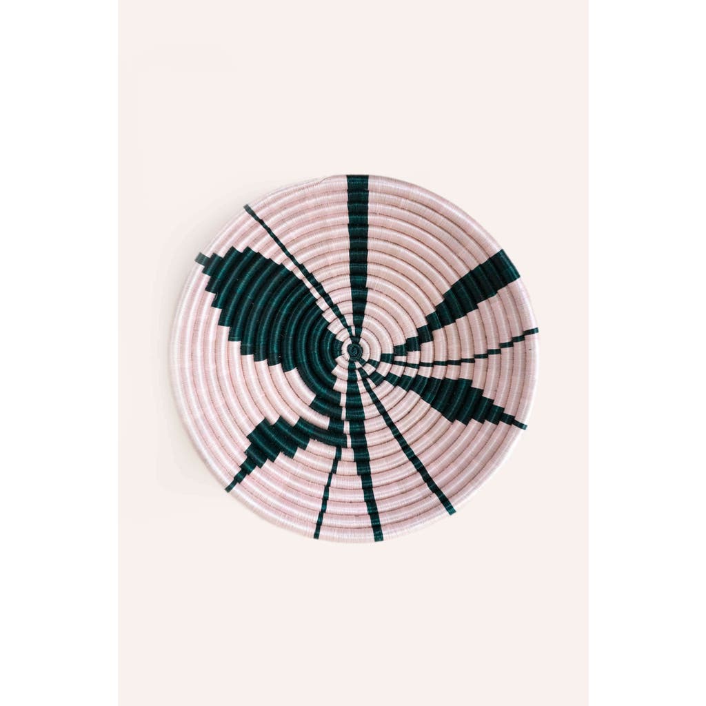 Indego Africa Leaf Plateau In Pink And Green