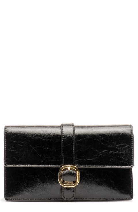 Leather Accordion Crossbody Bag