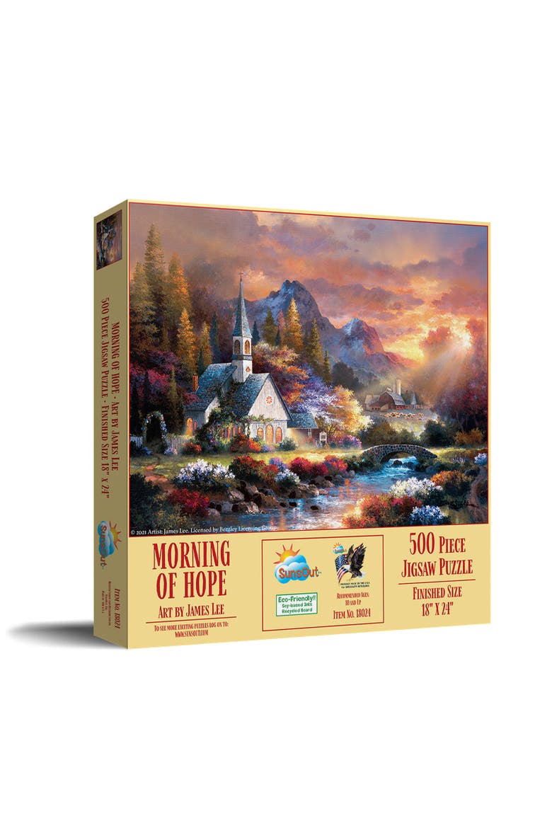 Morning of Hope 500 piece Jigsaw Puzzle for Adults, Main, color, Multicolor
