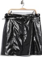 BOSS Vashy Faux Leather Skirt