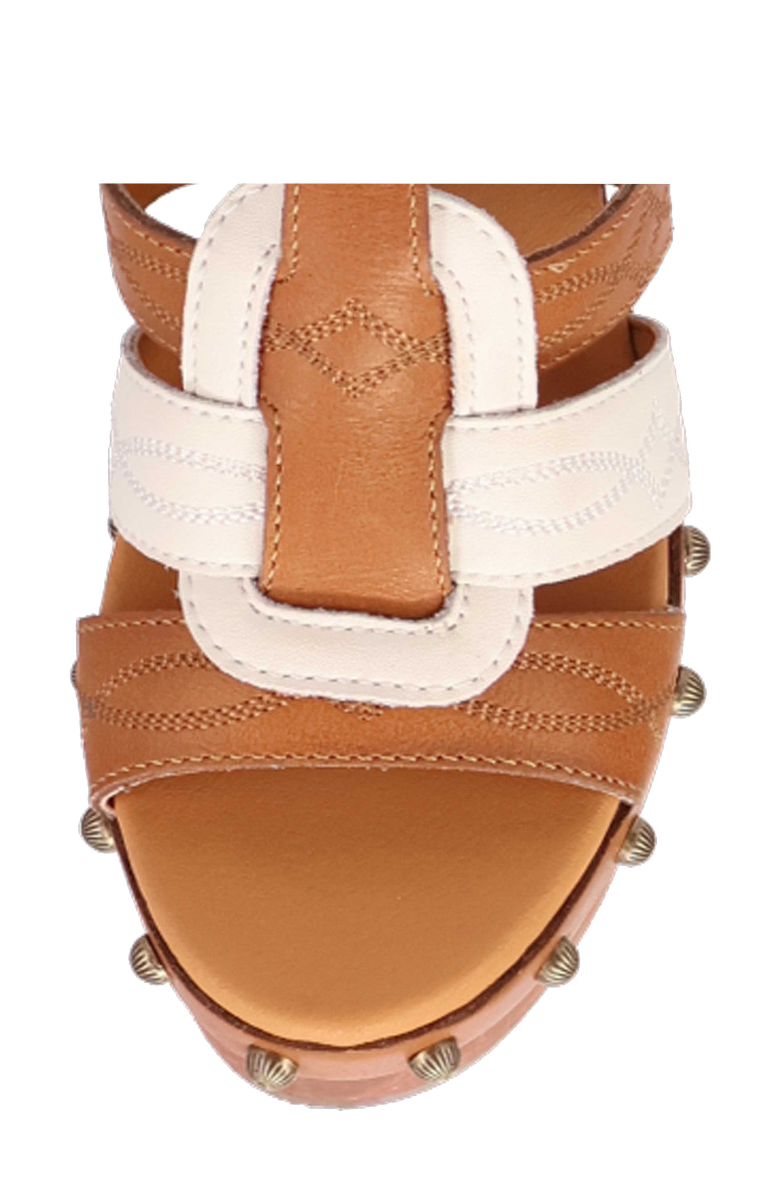 Cosmo Slingback Platform Wedge Sandal, Alternate, color, TAN