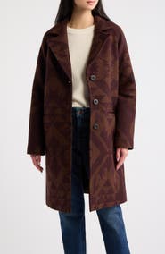 Pendleton Jacquard Wool Overcoat