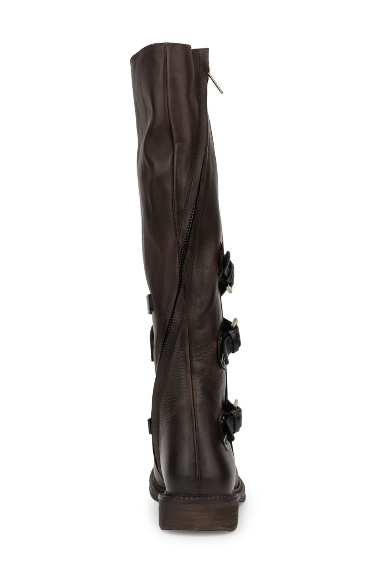 VINTAGE FOUNDRY Jenny Buckle Strap Boot, Alternate, color, Brown