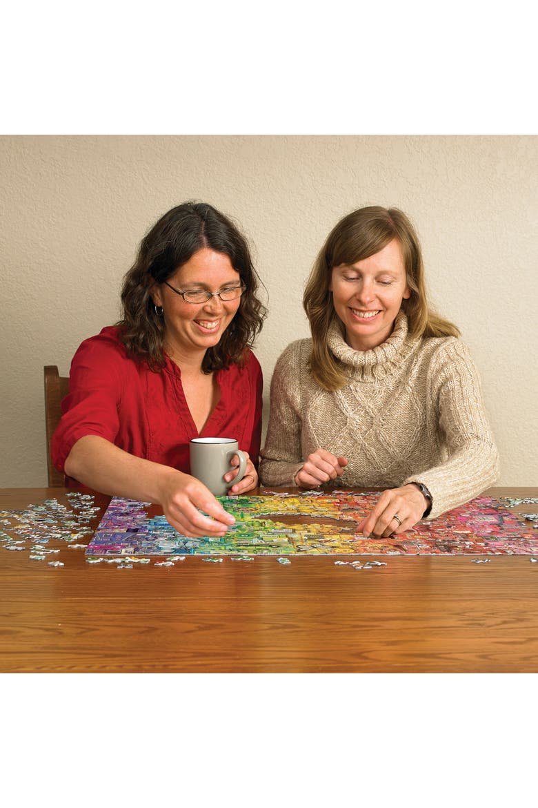 1000 Piece Puzzle Colourful Rainbow, Alternate, color, Multicolored