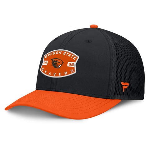 Men's Fanatics Black/Orange Oregon State Beavers Adapt Adjustable Trucker Hat
