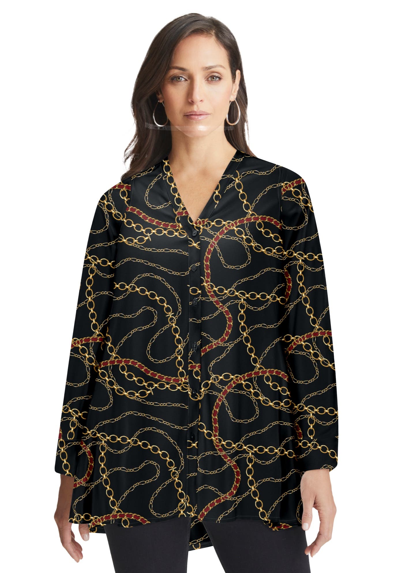Georgette High Low Tunic