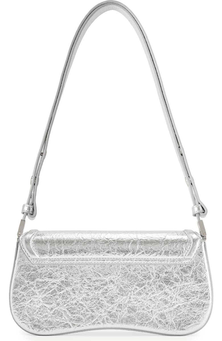 JW PEI Joy Metallic Faux Leather Shoulder Bag, Alternate, color, Silver