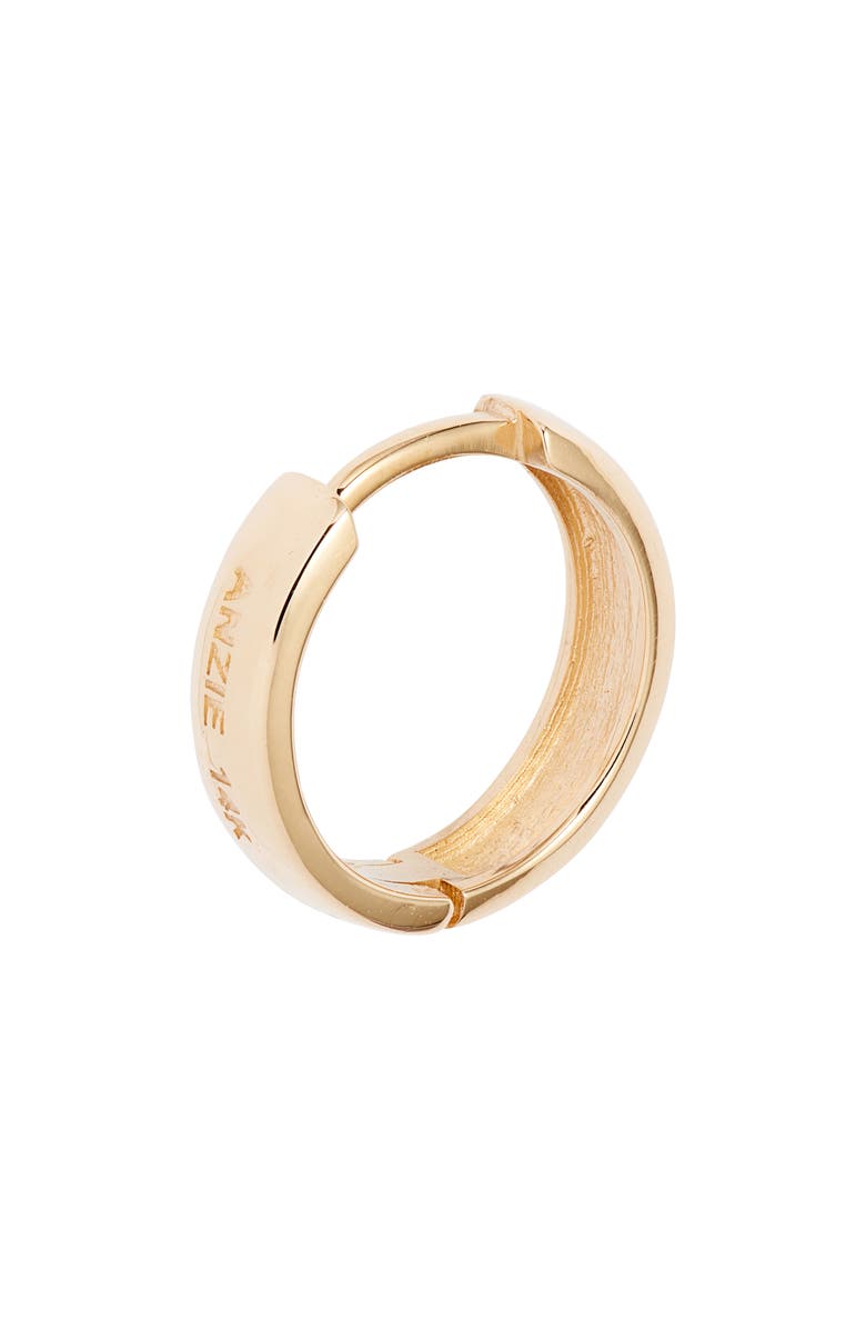 Anzie Classique Wide Huggie Hoop Earrings, Alternate, color, Gold