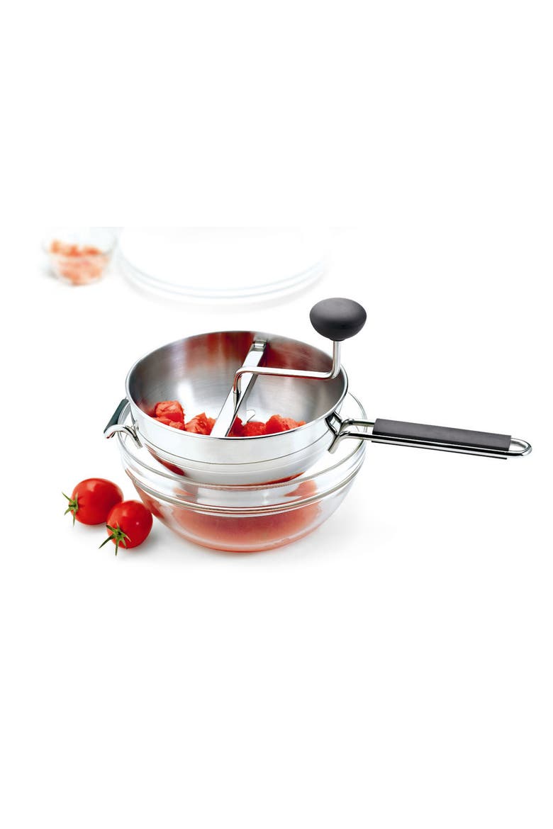 Deluxe Food Mill With 3 Disks, Alternate, color, Silver