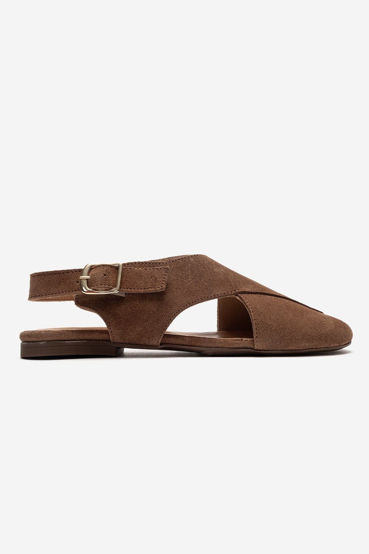 Forever & Always Shoes Monaro Leather Sandal, Alternate, color, Cognac Suede