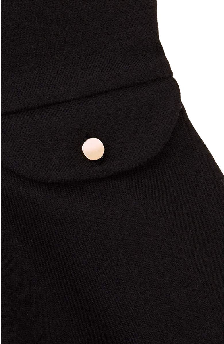 Hope & Henry Girls' Fit and Flare Ponte Dress with Faux Fur, Toddler, Alternate, color,