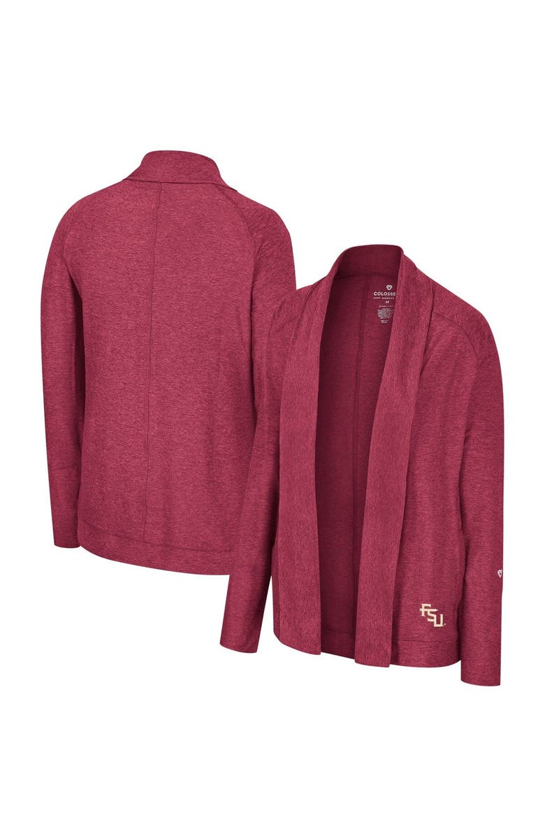 COLOSSEUM Women's Colosseum Garnet Florida State Seminoles Morningside Cardigan Sweater, Main, color,