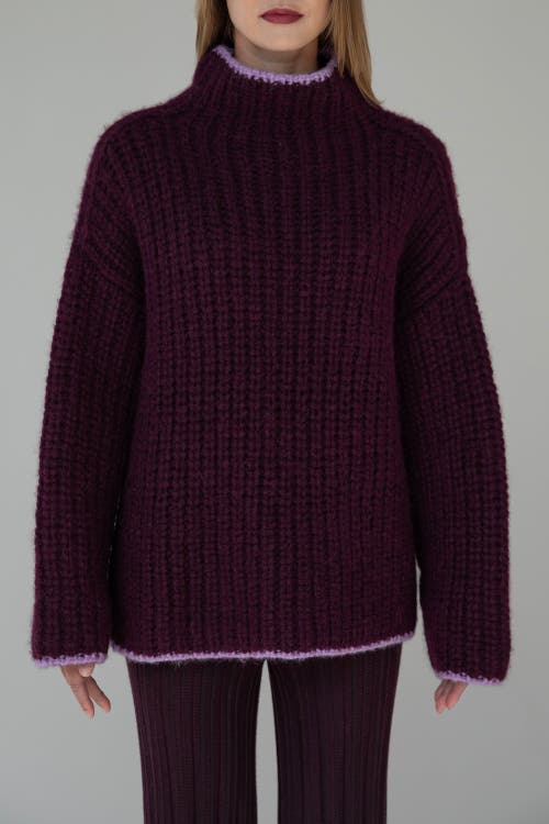 Sskein Sylvie Handknit Pullover In Purple