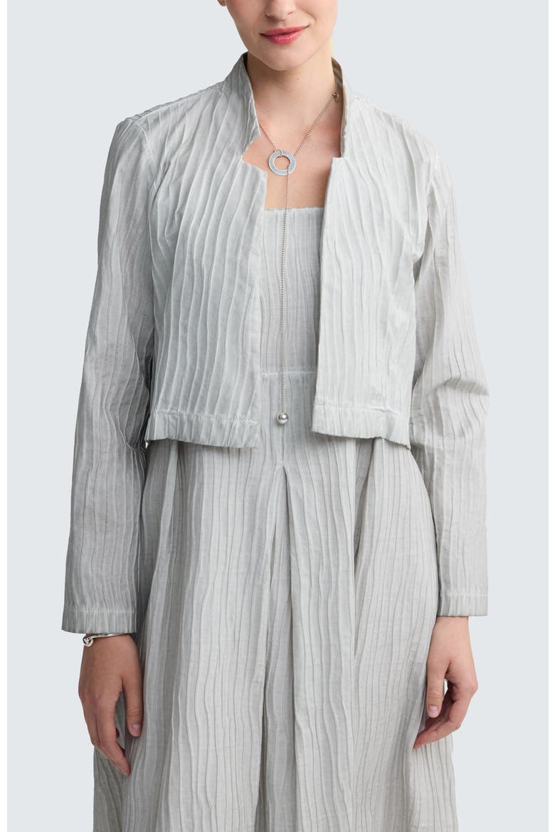 Ivelle Garment-Dyed Bolero Jacket, Main, color, Ash Grey
