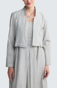 LUUKAA Ivelle Garment-Dyed Bolero Jacket