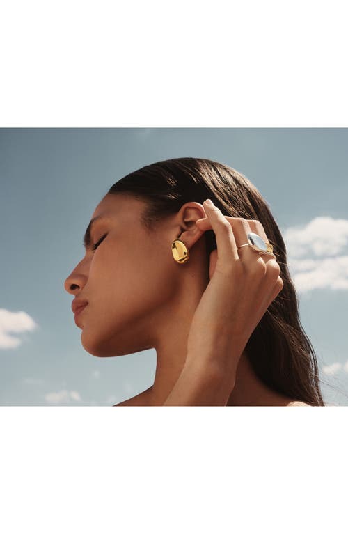 Monica Vinader Gold Aria Bold Stud Earrings In Gold