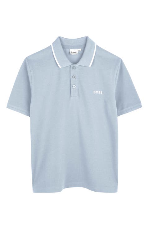 Kids' Tipped Stretch Cotton Piqué Polo (Big Kid)
