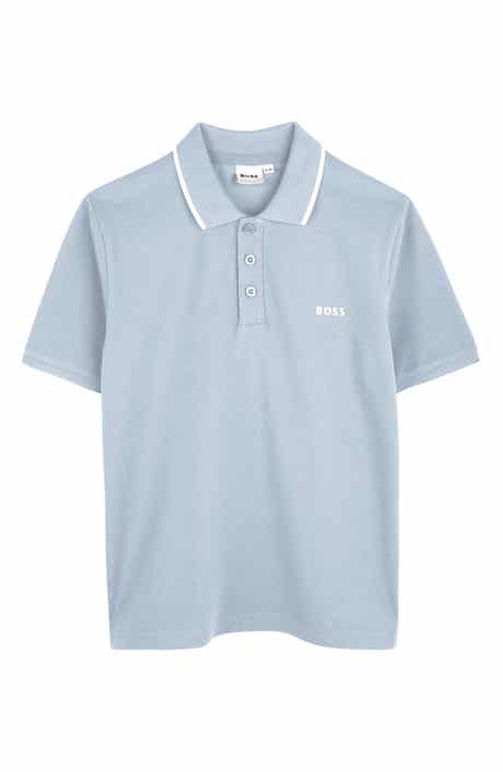 BOSS Kidswear Kids' Tipped Stretch Cotton Piqué Polo