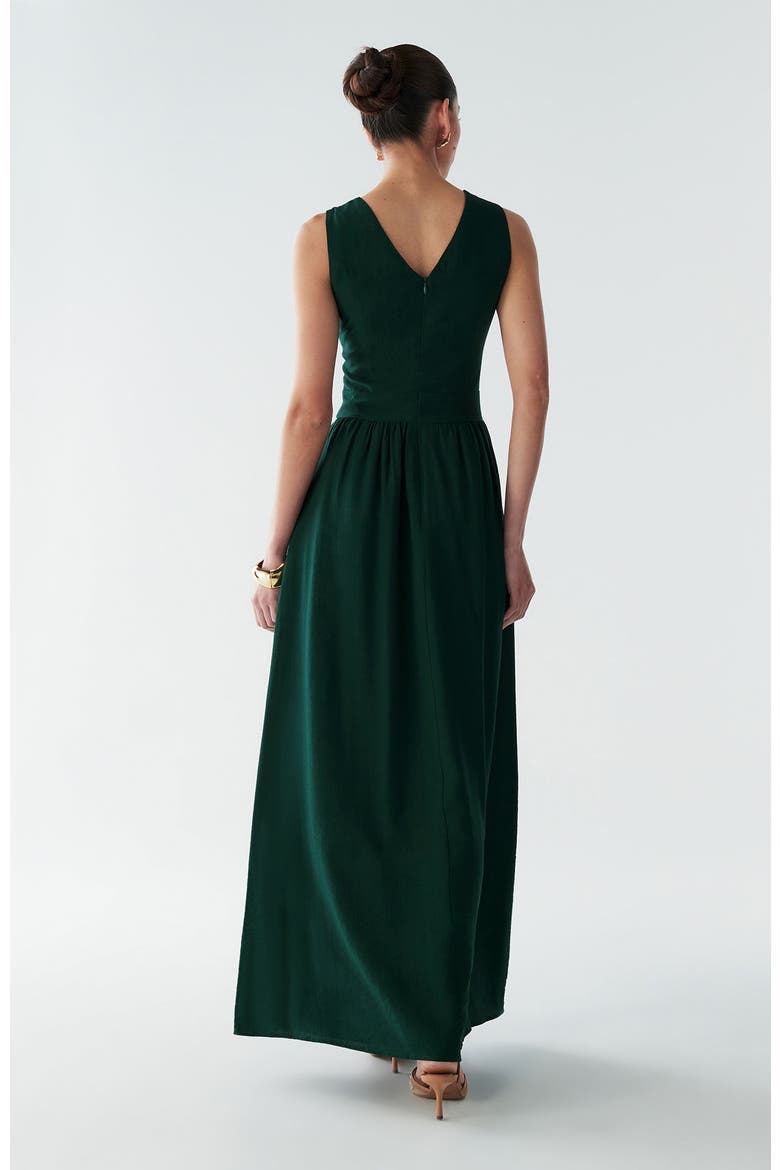 Amber Maxi Dress, Alternate, color, Emerald