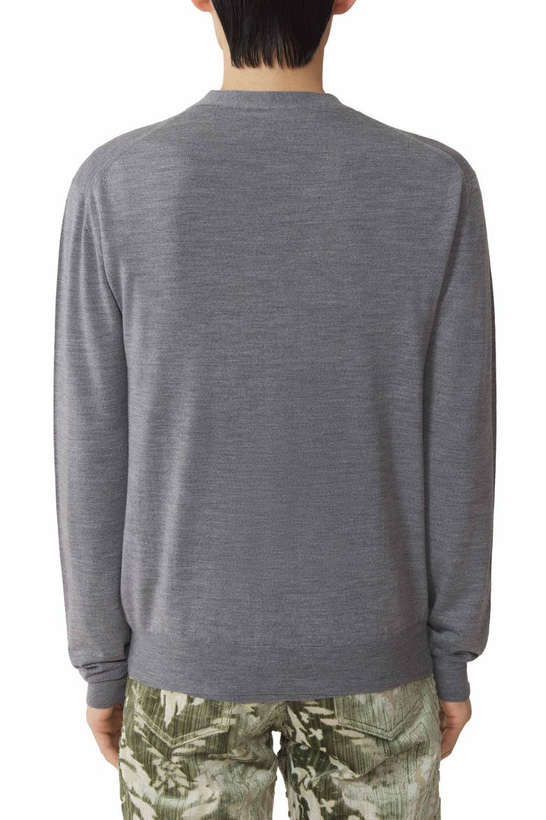 Classic Cardigan In Merino Wool, Alternate, color, Ash