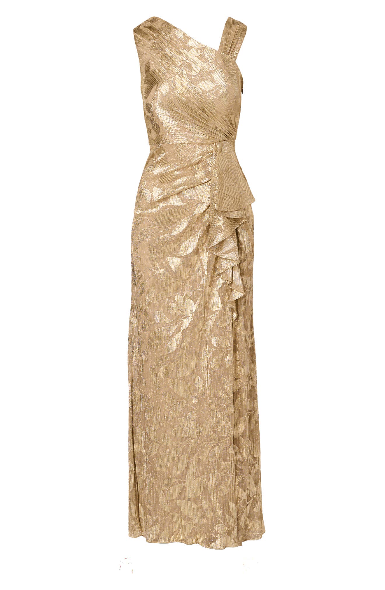 long asymmetric foil dress Zara Asymmetric Foil Dress by Zara