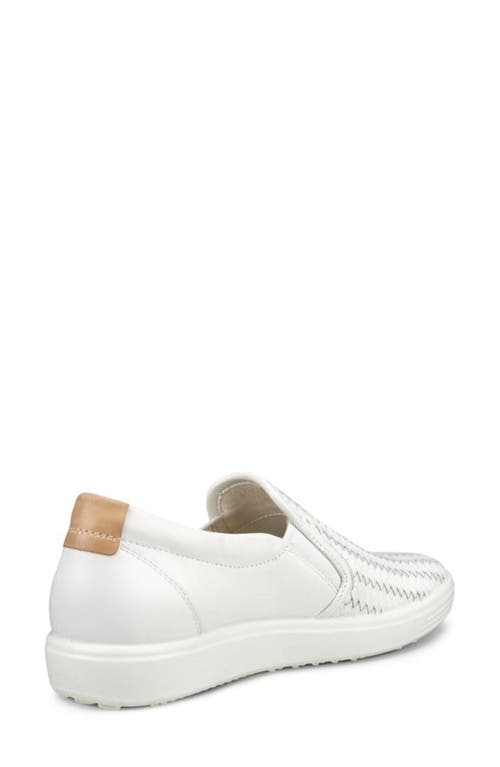 Ecco Soft 7 Slip-on Sneaker In White
